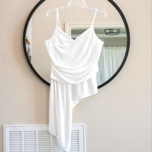 NEW Express white asymmetrical crossbody tank